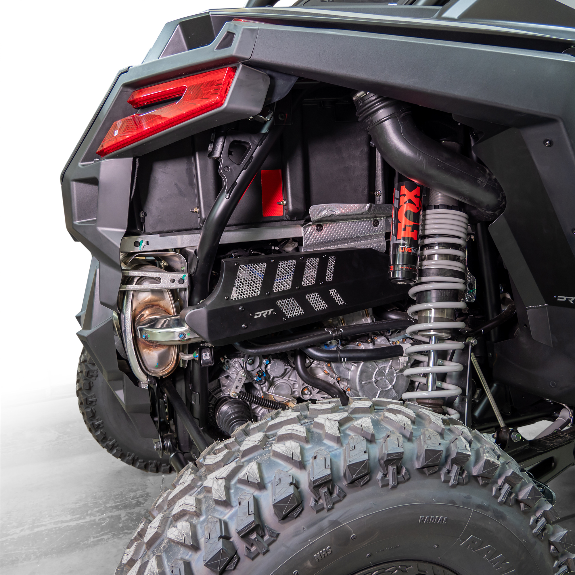 DRT Motorsports Polaris Turbo R/ Pro XP Aluminum Headpipe Shield - Image 3