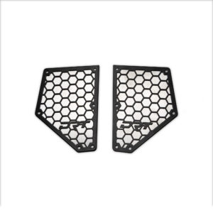 DRT Motorsports Polaris OEM Mirror Mesh Set (Black/Raw)
